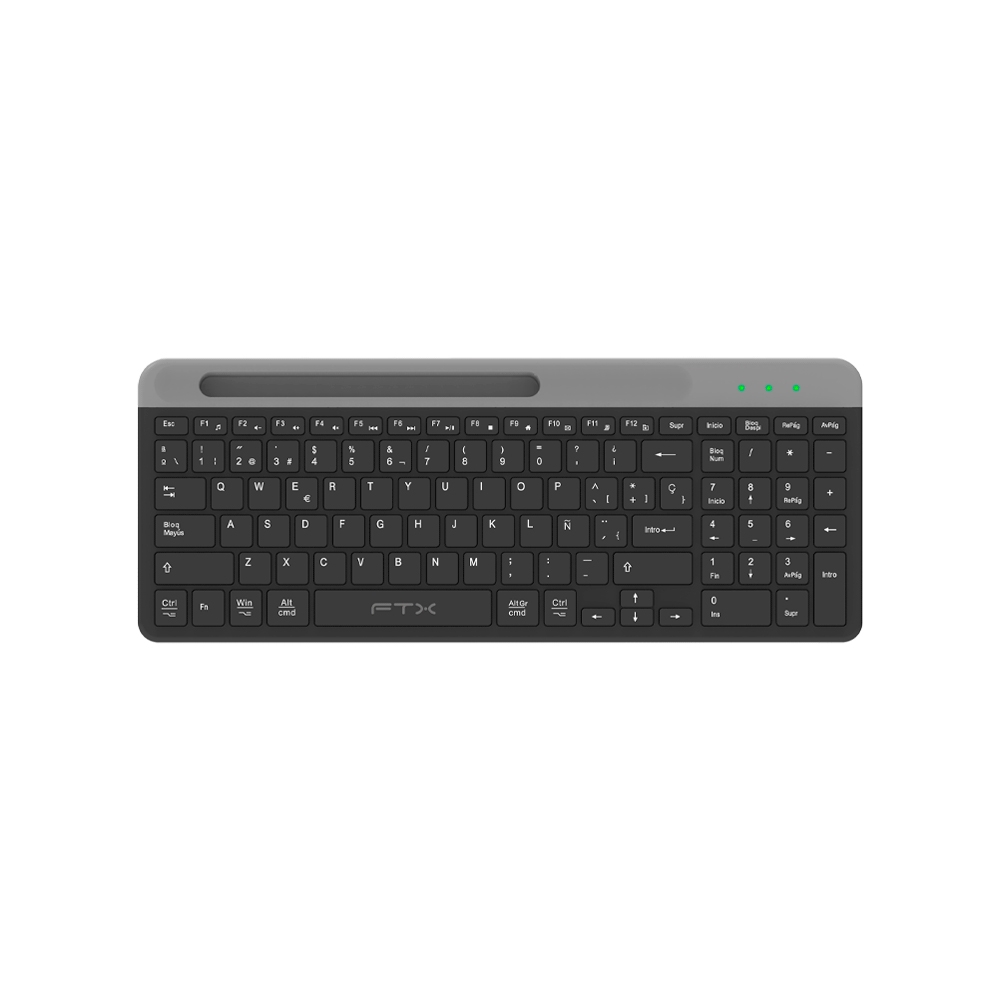 fastrax_99585_6a615a0b5fdc4.jpg TECLADO FTX WIRELESS DUAL-MODE FTXB105 POR/NEGRO - Imagen 1
