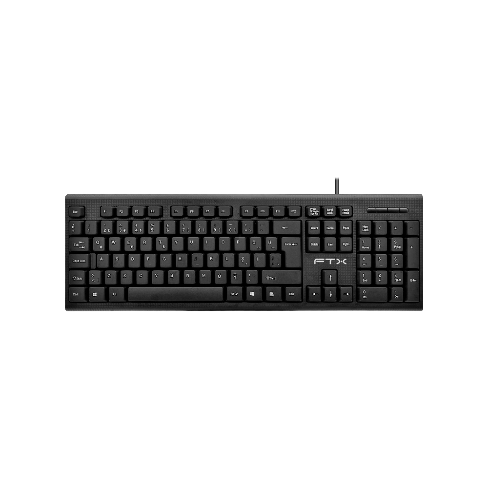 fastrax_99691_6a615a194005d.jpg TECLADO FTX USB FTXK4 NUMERICO/ESPAÑOL/NEGRO - Imagen 1