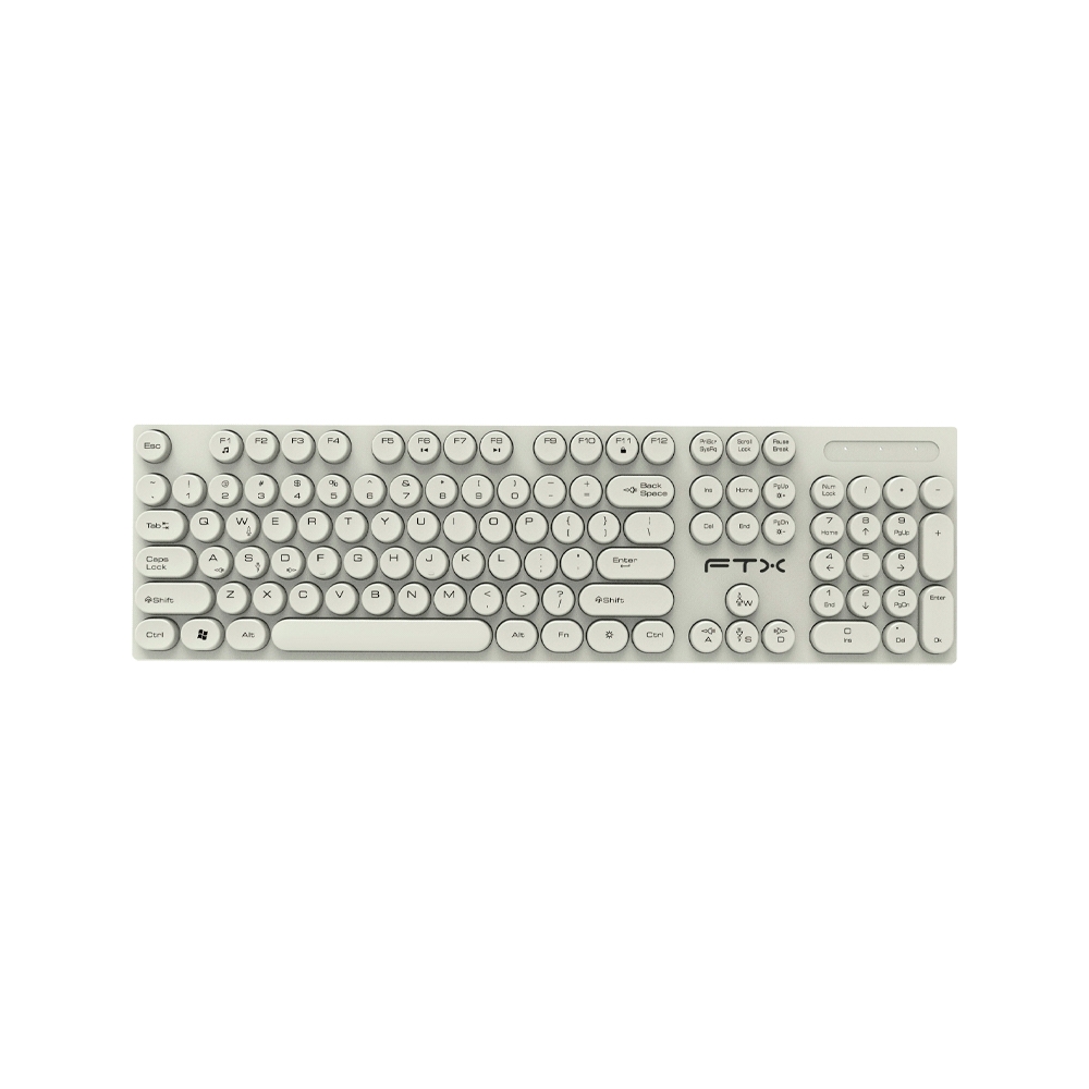 fastrax_99714_6a615a1bcd477.jpg TECLADO FTX USB FTXK22 NUMERICO/ESPAÑOL/POP/BLANCO - Imagen 1