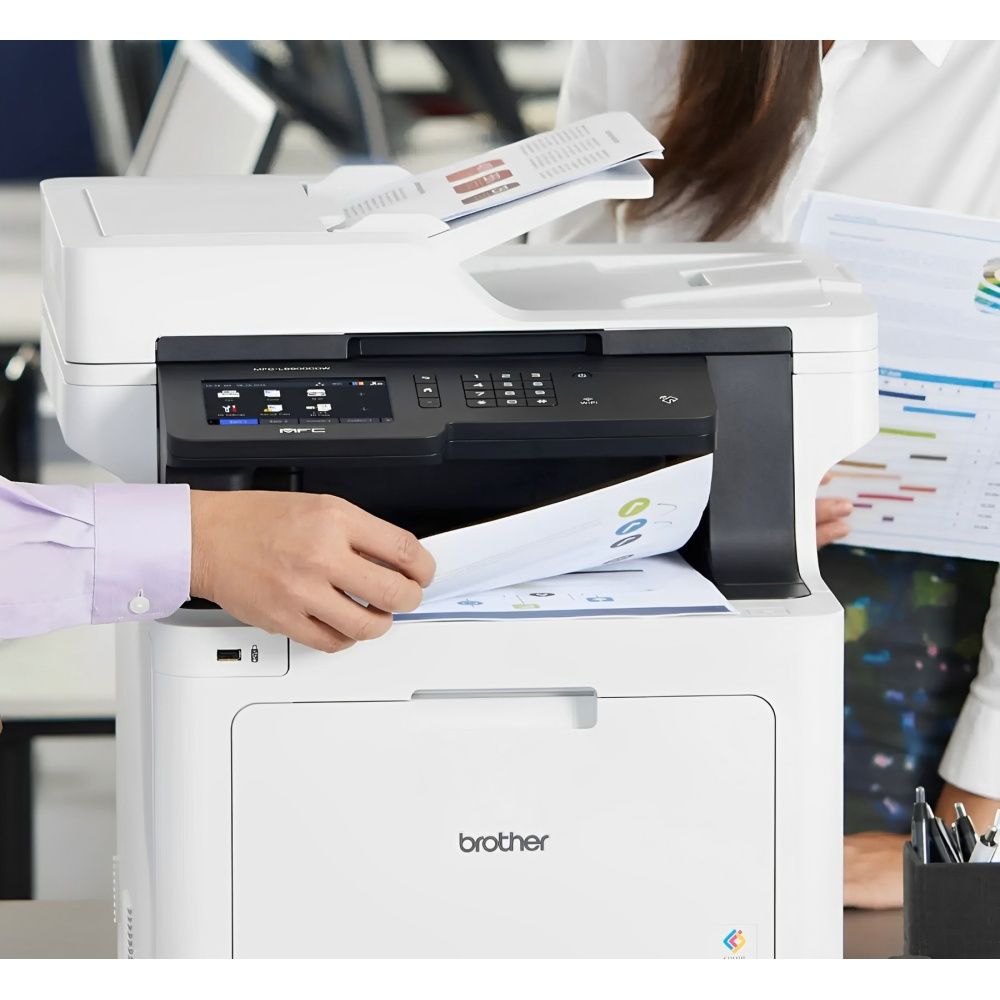 Impresora Láser Multifuncional Brother MFC-L8900 Wi-Fi - Blanco - Imagen 4